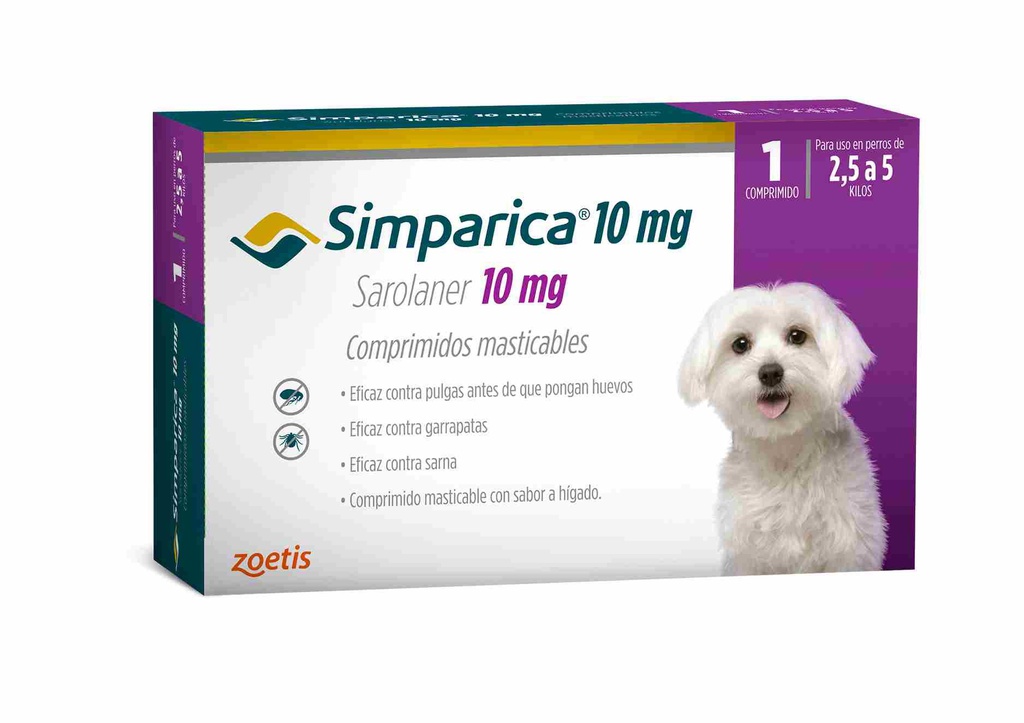 Simparica de 2,5 a 5 Kg