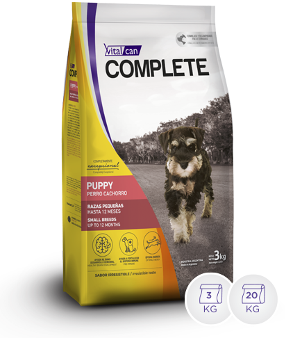 Complete Perro Cachorro Raza Pequeña x 20 Kg