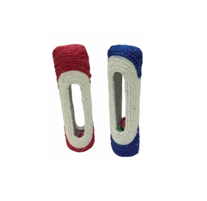 CILINDRO DE SISAL CON PELOTAS 27 CM - PER-ROS