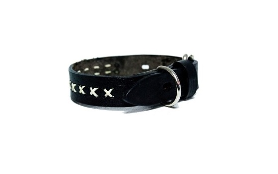COLLAR DE CUERO CON CRUCES Nº2 KIPPER