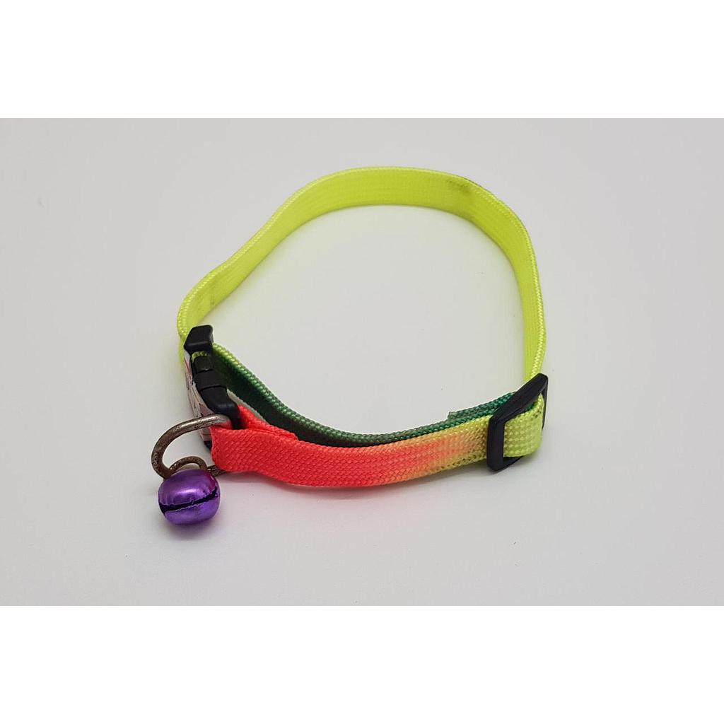 COLLAR FLUOR CON CASCABEL PARA GATO