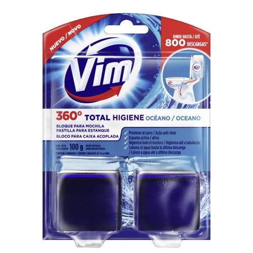 Vim Bloque Para Mochilas De Inodoro Oceano