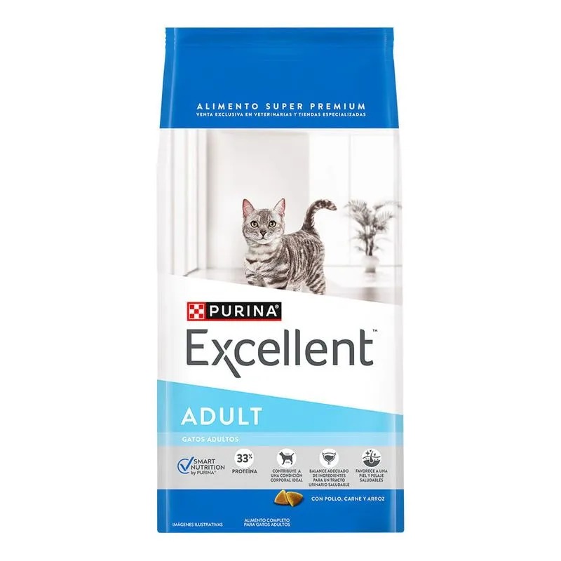Purina Excellent Adult Cat Chicken &amp; Rice 7.5kg