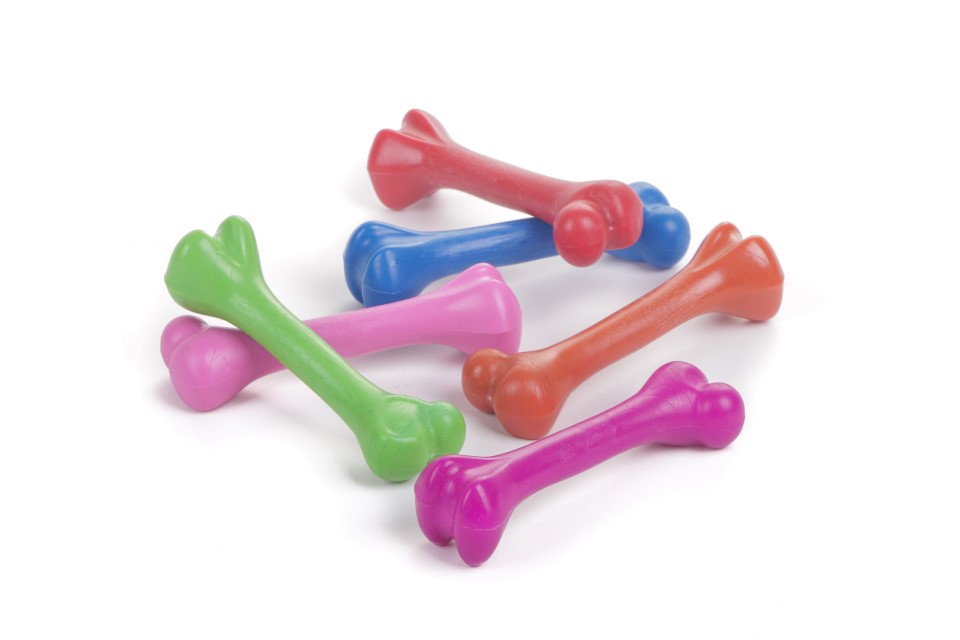 HUESO DE PLASTICO SABOR VAINILLA GRANDE - PETS PLAST