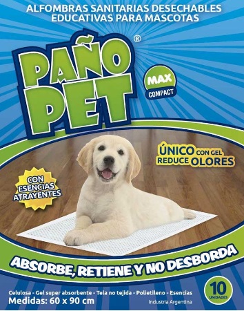 PAÑO PET COMPACT MAX X 10 UNIDADES - PAÑOPET