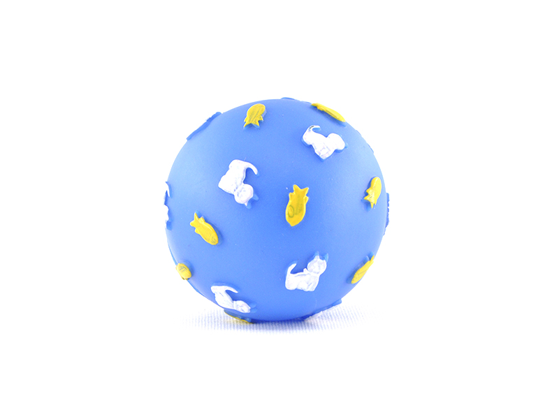 PELOTA CON GATITOS Y PESCADITOS - PER-ROS