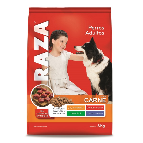 PERROS ADULTOS CARNE 6 UNID. X 3 KG. - RAZA