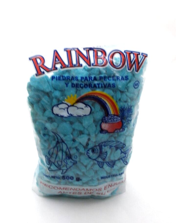 PIEDRA DECORATIVA CELESTE LISO - RAINBOW