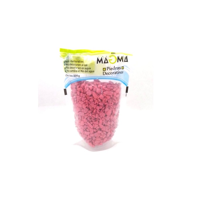 PIEDRA DECORATIVA LINEA AQUA ROSA X500GRS
