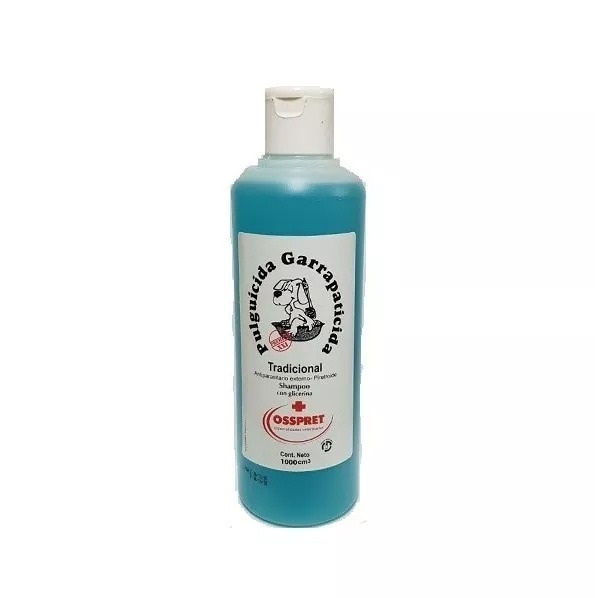 SHAMPOO TRADICIONAL CON GLICERINA PULG/ GARRAP 950 CM3. OSSPRET