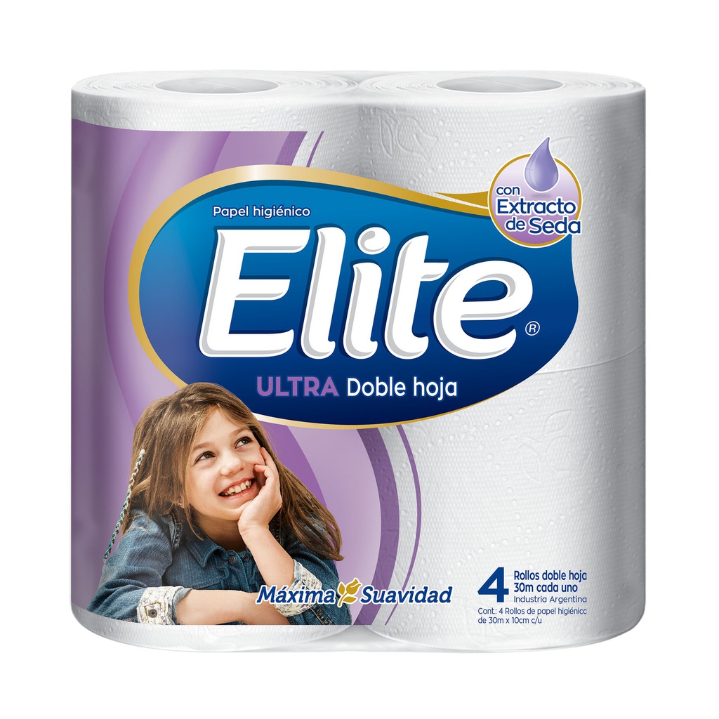 Papel Higienico Elite Ultra Doble Hoja 4 X 30 MTS Bolsón x 10 Paquetes
