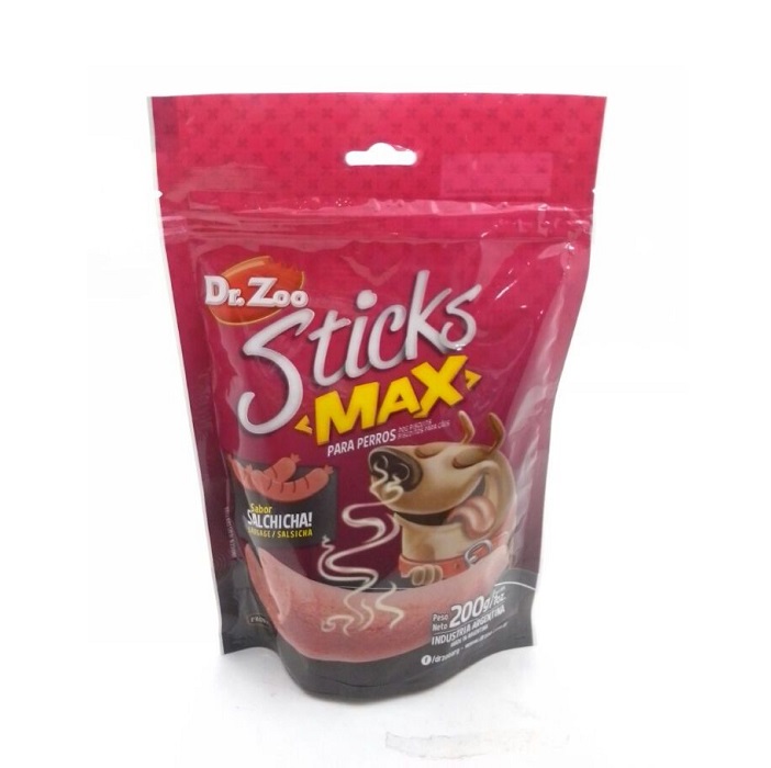 STICKS MAX SALCHICHA DOYPACK X 200G - DR. ZOO
