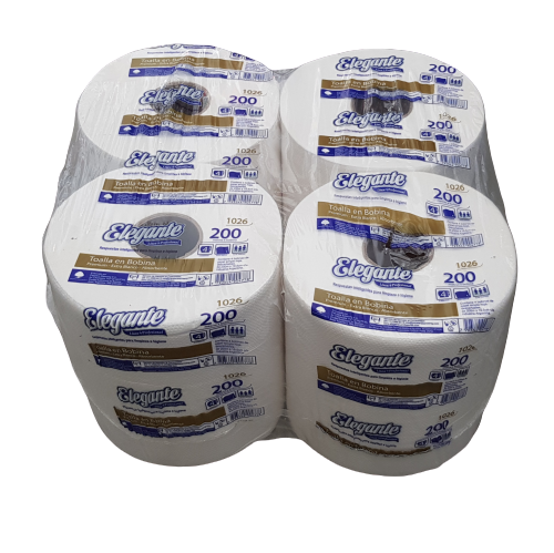 Toallas en Rollo x 4 un