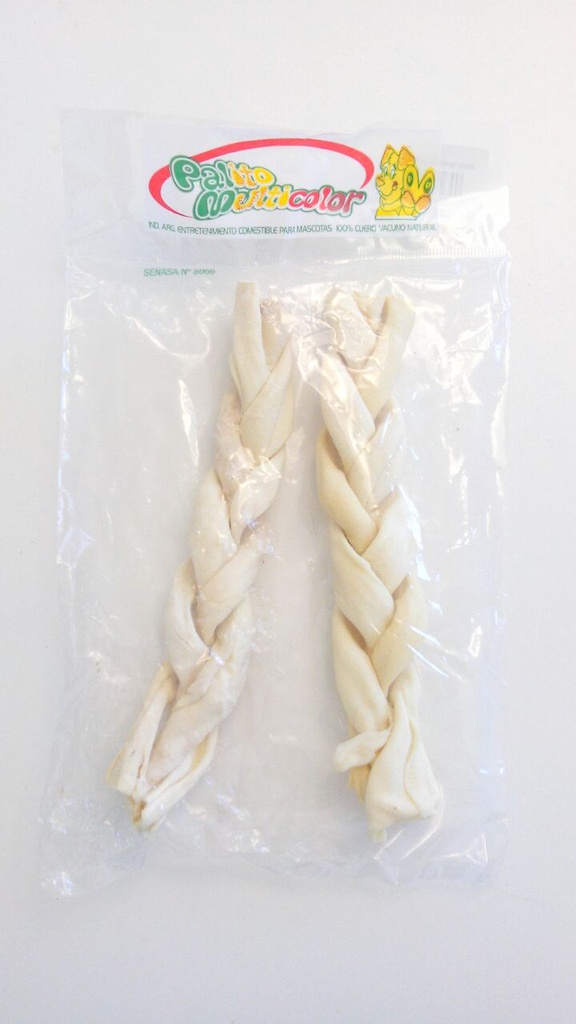 TRENZA X 2 UNIDADES - PALITO MULTICOLOR