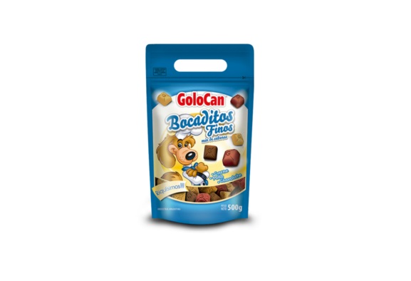 BOCADITOS CARNE POLLO Y CHOCOLATE X 500 GRS - GOLOCAN