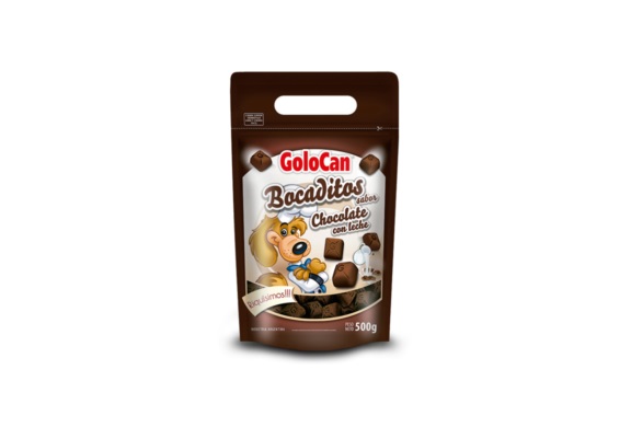 BOCADITOS FINOS X500GR CHOCOLATE Y LECHE - GOLOCAN