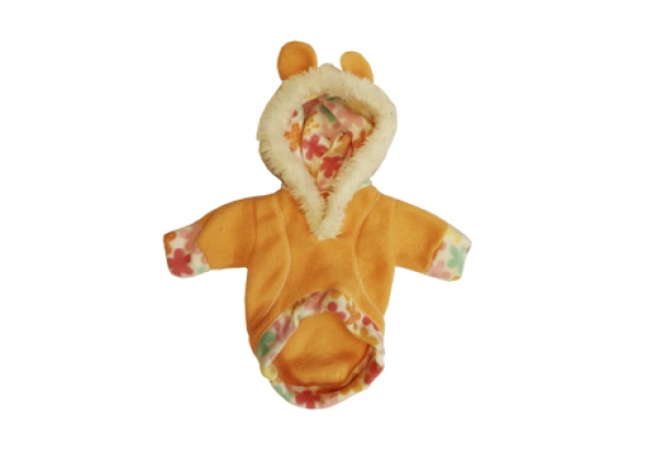 BUZO POLAR C/ CAPUCHA Y OREJITAS Nº3 35 CM.- PER-ROS