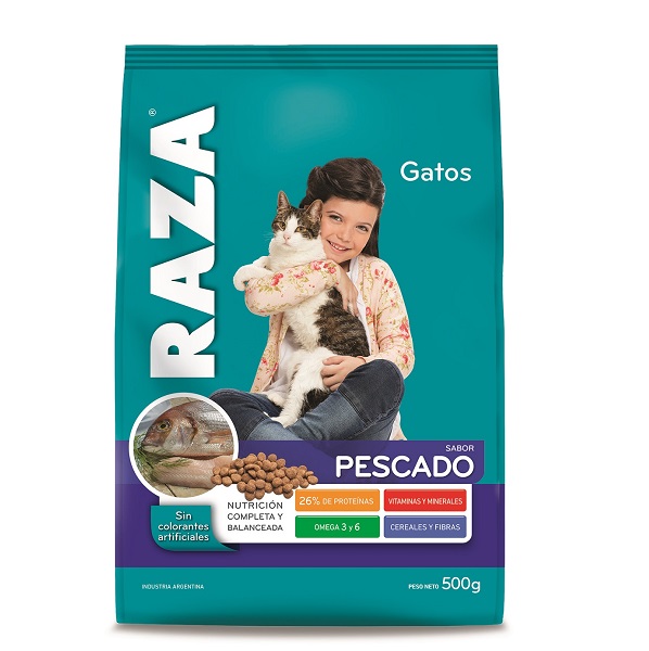 GATOS ADULTOS PESCADO 18 UNID. X 0,5 KG - RAZA