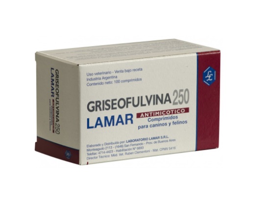 GRISEOFULVINA 250 X 100 COMPRIMIDOS - LAMAR