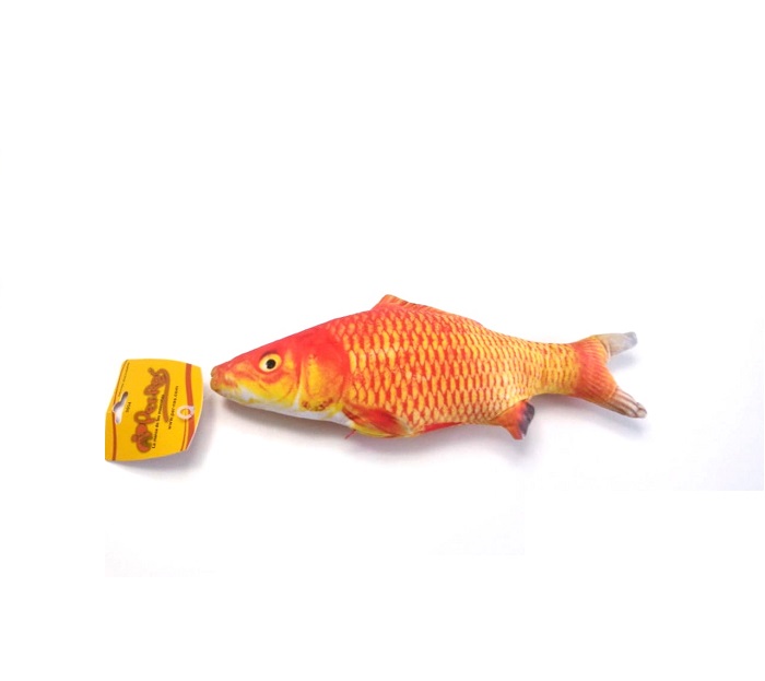 JUGUETE PESCADO ESCAMAS CATNIP 40CM - PER-ROS