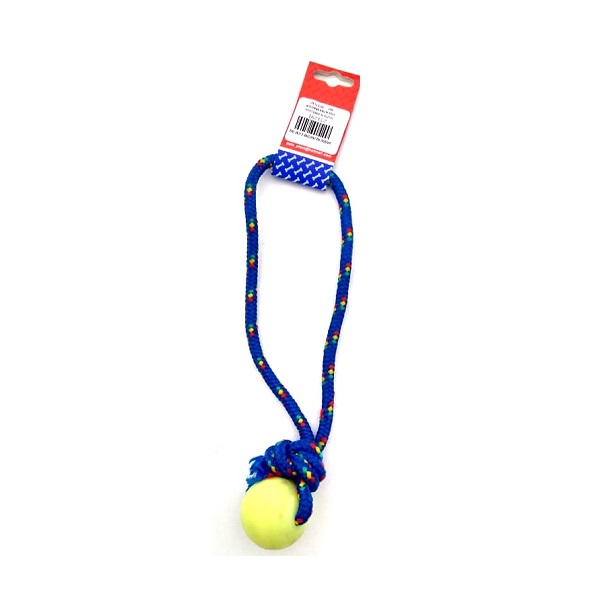 PELOTA DE GOMA CHICA SOGA ALPINA 8MMX25CM S401 - PETS PLAST