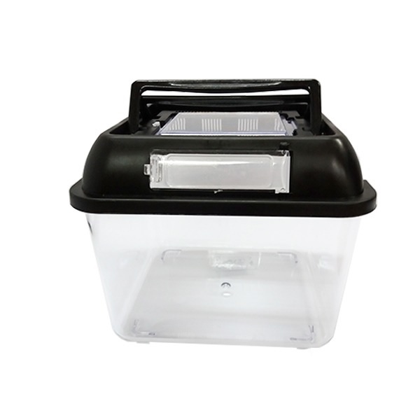 PECERA PLASTICA CUADRADA CON TAPA 20X20X17CM - MILLEX