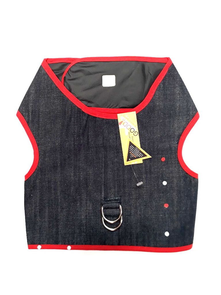 PRETAL JEAN AZUL CON VIVOS ROJOS XL - GOOD CANINA