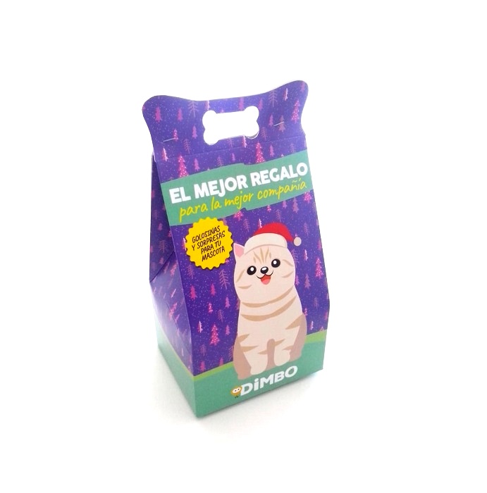 CAJA NAVIDEÑA PARA GATO - DIMBO