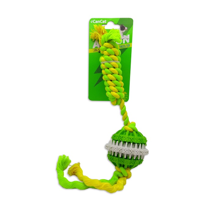 ACTION - PELOTA CON SOGA ALGODON ER134 - CAN CAT